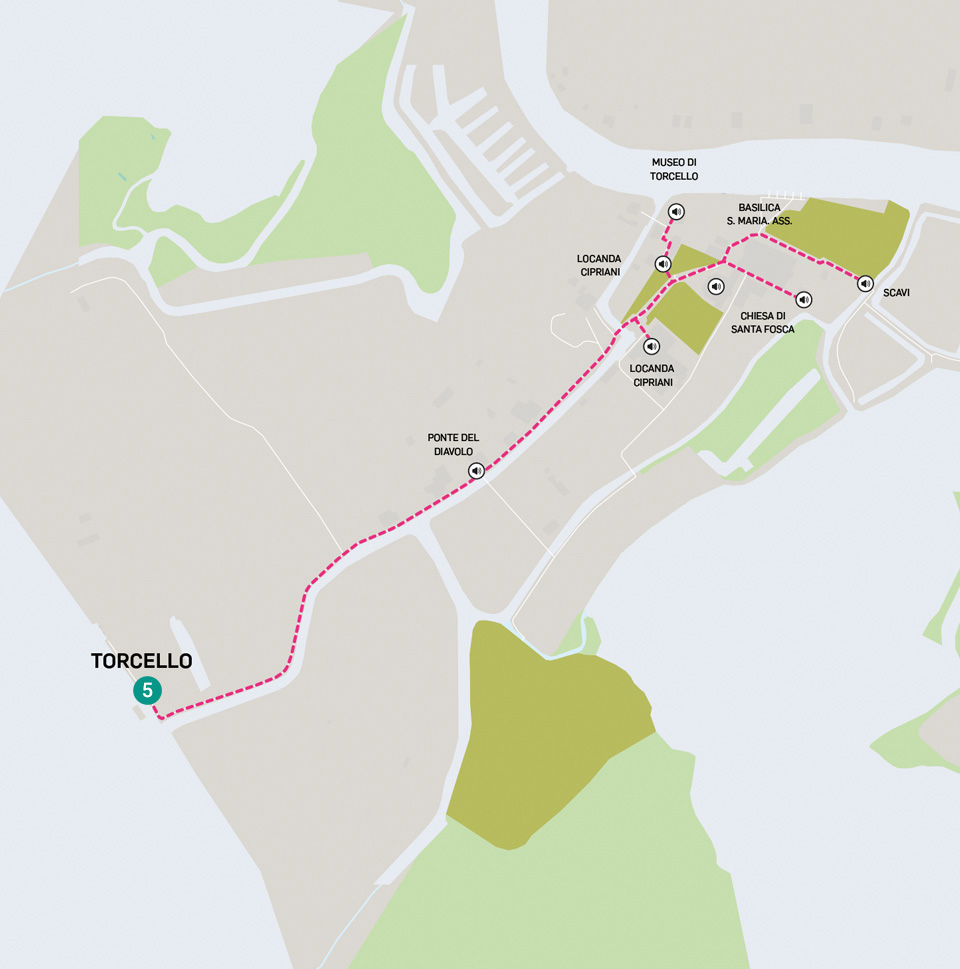Torcello walking tour map