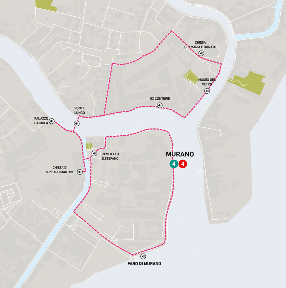 Murano Walking Tour Map
