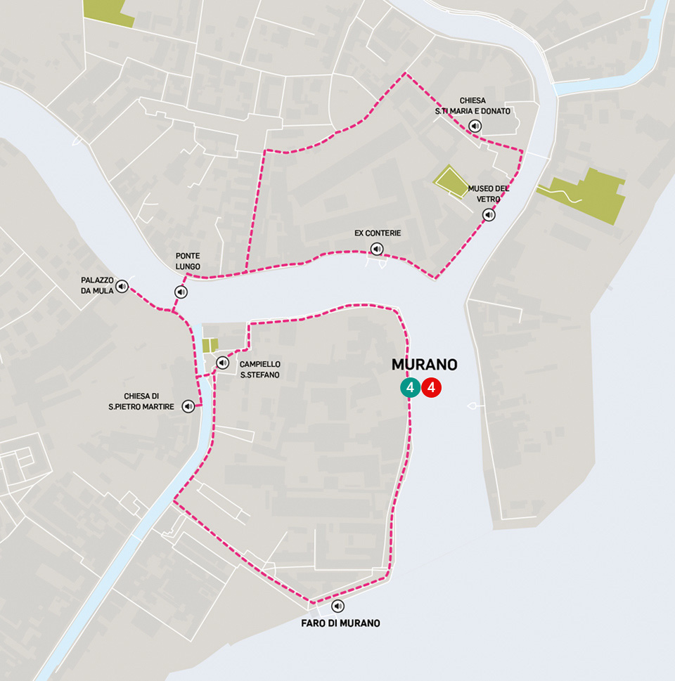 Murano walking tour map