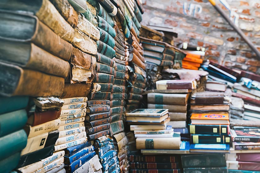 Libreria dell'Acqua Alta Bookstore in Venice