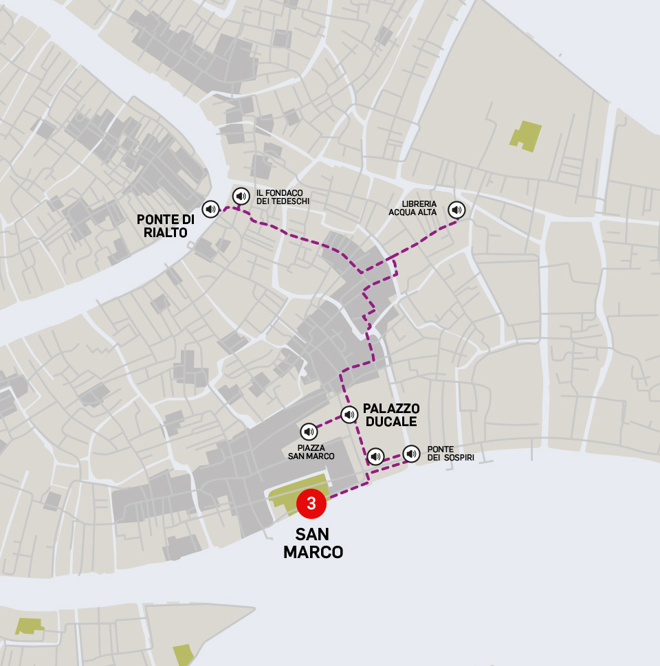 Mappa Venezia Imperdibile Tour breve