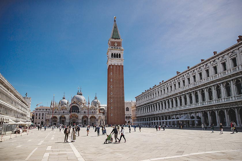 Der Markus-Platz in Venedig